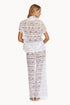 PQ Swim Water Lily Lace Button Top